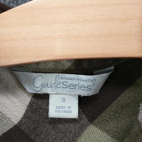 Gander Mountain Guide Series Mens Button-Up Shirt Multi Small Check Pockets - Picture 8 of 12